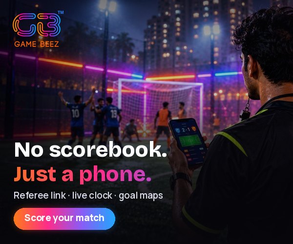 No scorebook. Just a phone.